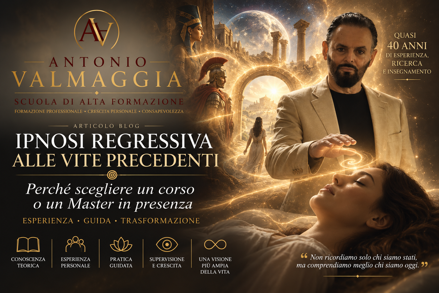 Ipnosi regressiva alle vite precedenti: perché scegliere un corso o un Master in presenza