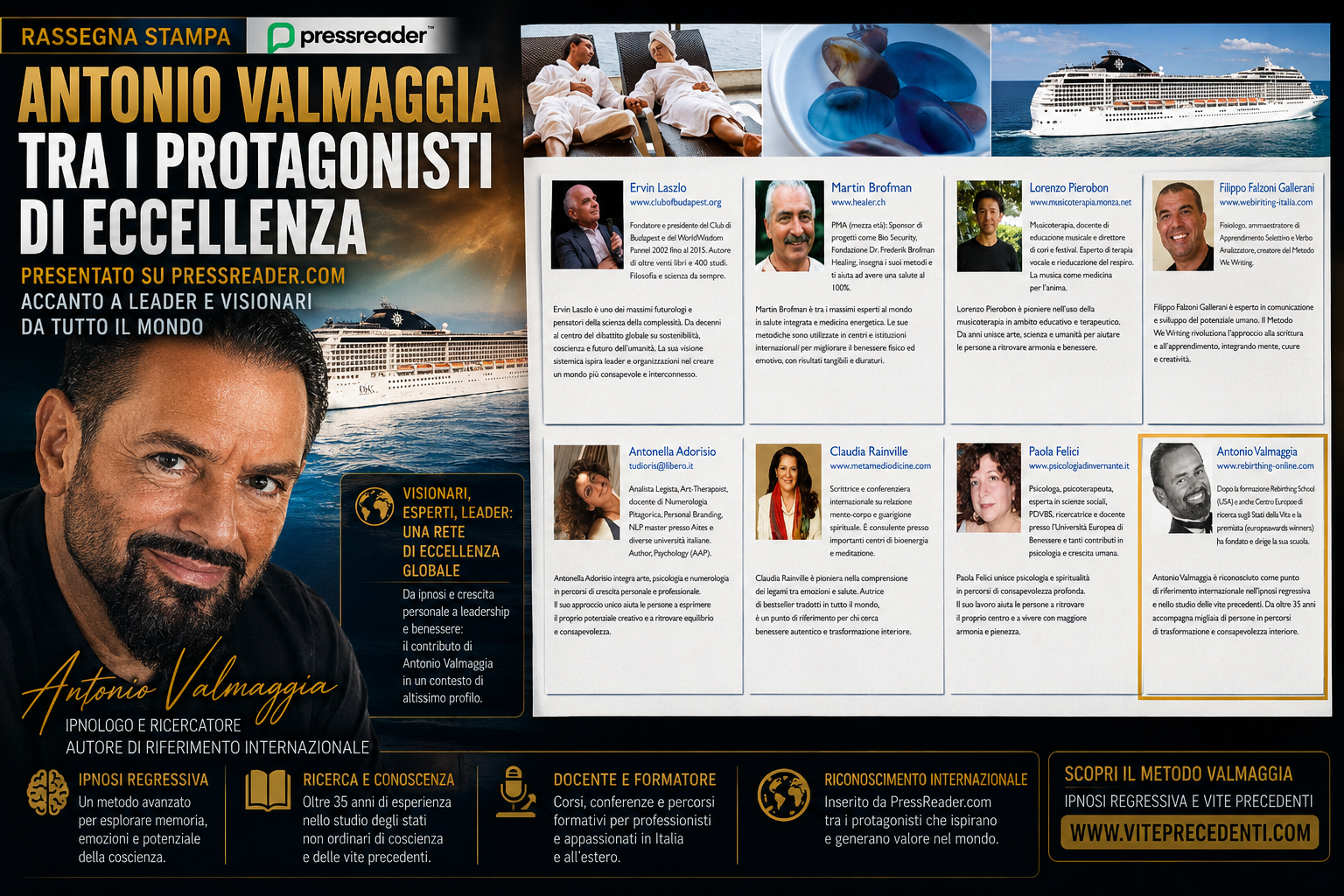 Antonio Valmaggia tra i protagonisti di “Viaggiare con l’Anima”